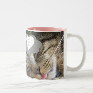 2 Couleurs Tasse rêveuse de chat