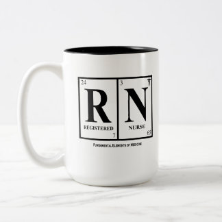 2 Couleurs Tasse (RN) d'infirmier autorisé, avec la citation