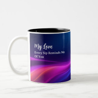 2 Couleurs Tasse Romantique Personnalisée | Photo Personnalis
