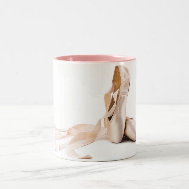 2 Couleurs Tasse rose de ballet (Centre)
