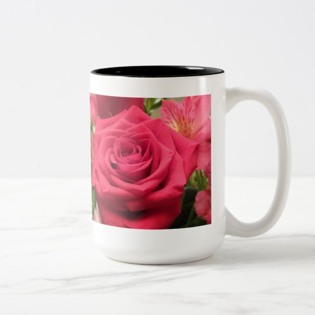 2 Couleurs Tasse rose de beauté intemporelle (Droit)