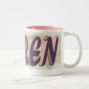 2 Couleurs Tasse rose de Karen
