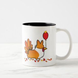2 Couleurs Tasse rouge   CorgiThings de corgi de la Turquie