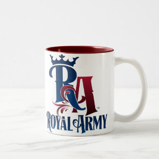 2 Couleurs Tasse royale d'emblème d'armée