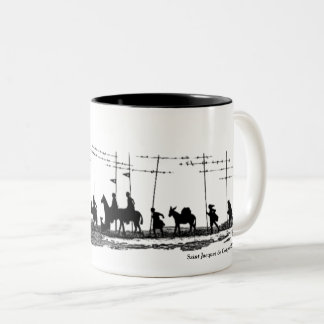 2 Couleurs Tasse Saint Jacques de Compostelle Chemin