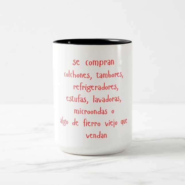 2 Couleurs tasse "se compran..." (Centre)