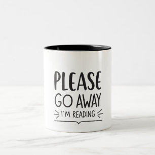 2 Couleurs Tasse « S'il vous plaît partez, je lis » – Amateur