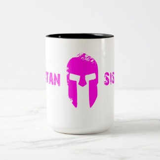 2 Couleurs Tasse spartiate de soeurs