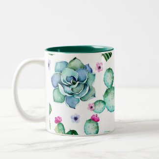 2 Couleurs Tasse succulente