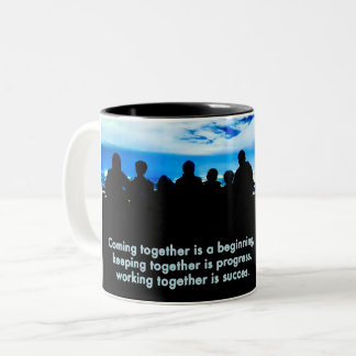 2 Couleurs Tasse Travailler ensemble