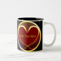 Tasse tribale de coeur