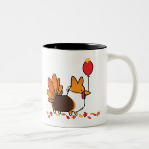 2 Couleurs Tasse tricolore rouge  CorgiThings de la Turquie