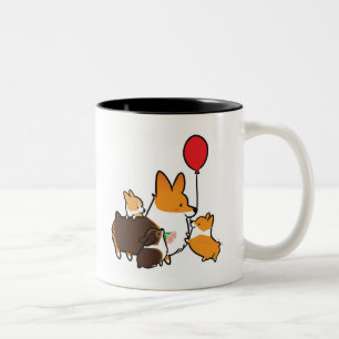 2 Couleurs Tasse tricolore rouge   CorgiThings de maman