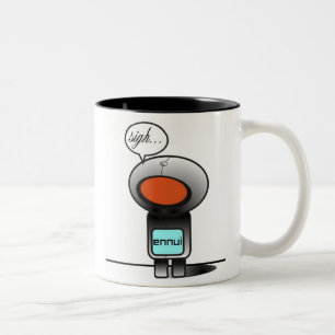 2 Couleurs tasse triste de bot