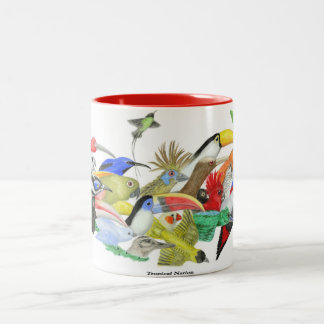 2 Couleurs Tasse tropicale de nation