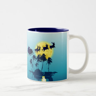 2 Couleurs Tasse tropicale de Noël