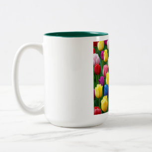 2 Couleurs Tasse Tulipes Pristines