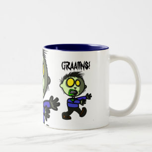 2 Couleurs Tasse végétalienne de zombi