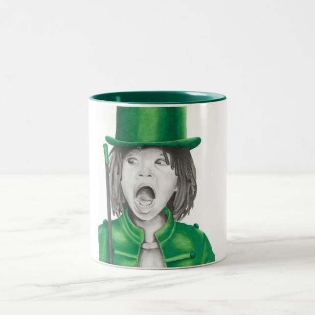 2 Couleurs Tasse verte du garçon 1 (Centre)