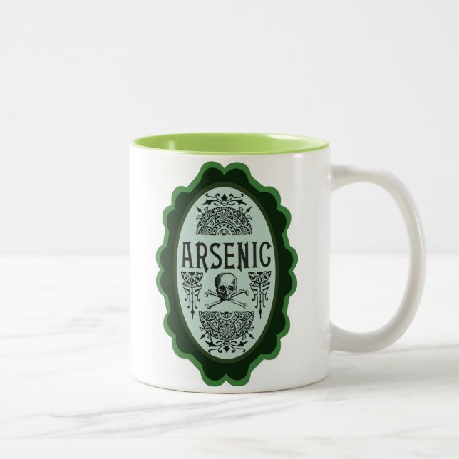 2 Couleurs Tasse victorienne de poison - arsenic (Droit)