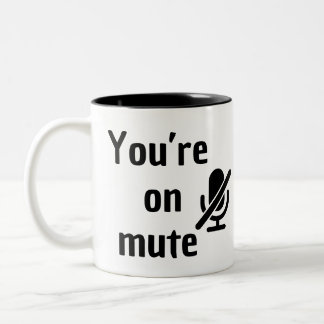 2 Couleurs Tasse « Vous êtes en sourdine » pour Happy Hour vi
