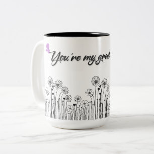 2 Couleurs Tasse Vous êtes Ma Plus Grande Joie – Cadeau Flora