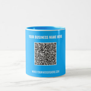 2 Couleurs Téléchargez votre code QR texte cadeau tasse de ca
