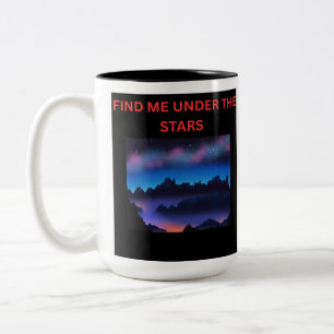 2 Couleurs Trouvez-moi sous les étoiles tasse ciel nocturne m