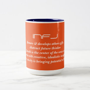 2 Couleurs Type de personnalité d'INFJ tasse de MBTI