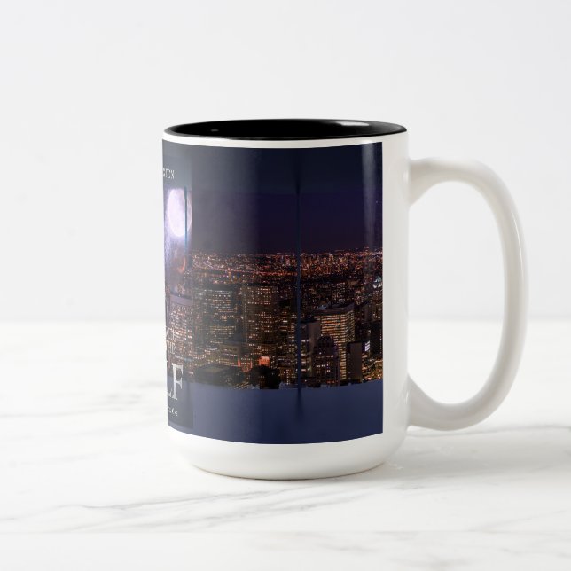 2 Couleurs Un avec la tasse Wolf NYC (Droit)