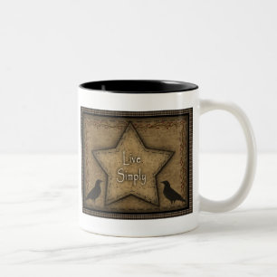 2 Couleurs Vivent la tasse simplement primitive (le SM)