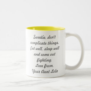 2 Couleurs "Votre tasse de tante Lola"