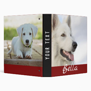 2 Custom Full Photos Pet Dog Photo Album  Binder