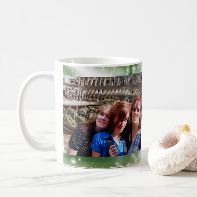 2 Custom Photo | Create Your Own Keepsake Coffee Mug (With Donut)