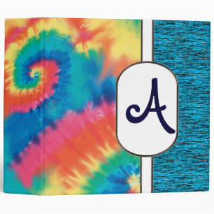 2" Customizable Tie Dye Monogram Binder
