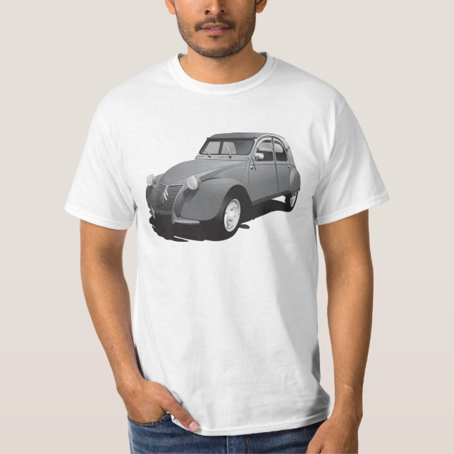 2 CV (deux chevaux) t-shirt (Front)