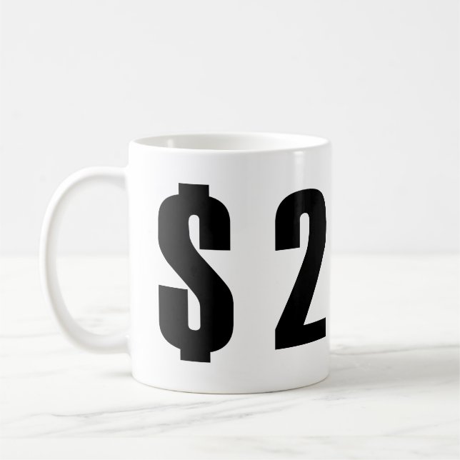 2 dollars coffee mug (Left)