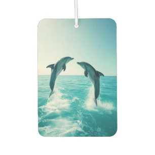 2 Dolphins Love Ocean Dolphin Lover Air Freshener
