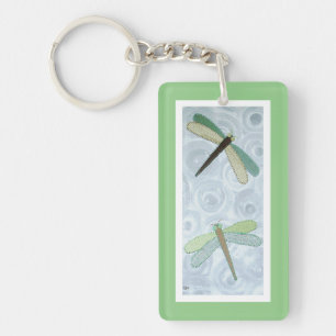2 Dragonflies #1 Keychain