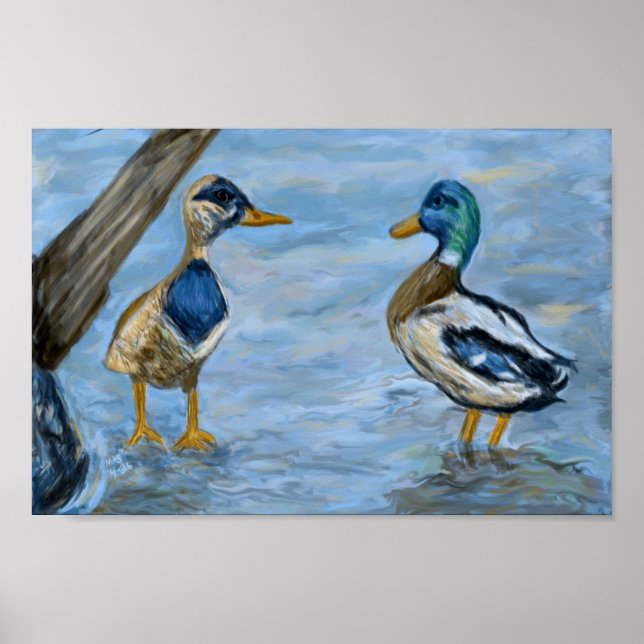 2 Ducks in A Conversation_0185_n400_tele Poster (Front)
