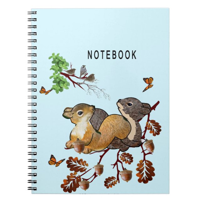 2 Écureuils Cahier :  (Devant)