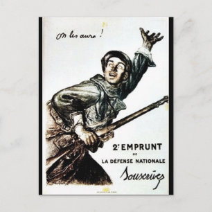 2 Emprunt De La Defence Nationale Postcard