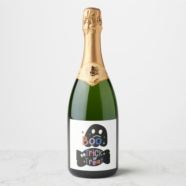 2 En un Stickers Halloween Boite et Trick ou Treat (Devant)