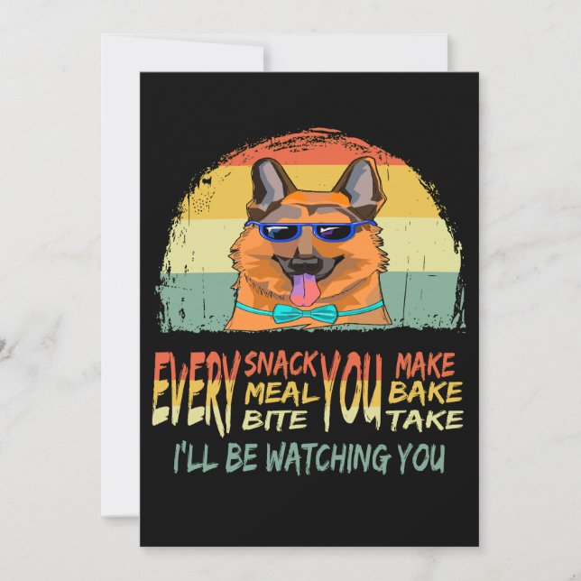 2 Every Snack You Make... I 'll Be Watching You Vi Holiday Card (Front)