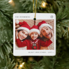 2 family photos simple Christmas minimal fun