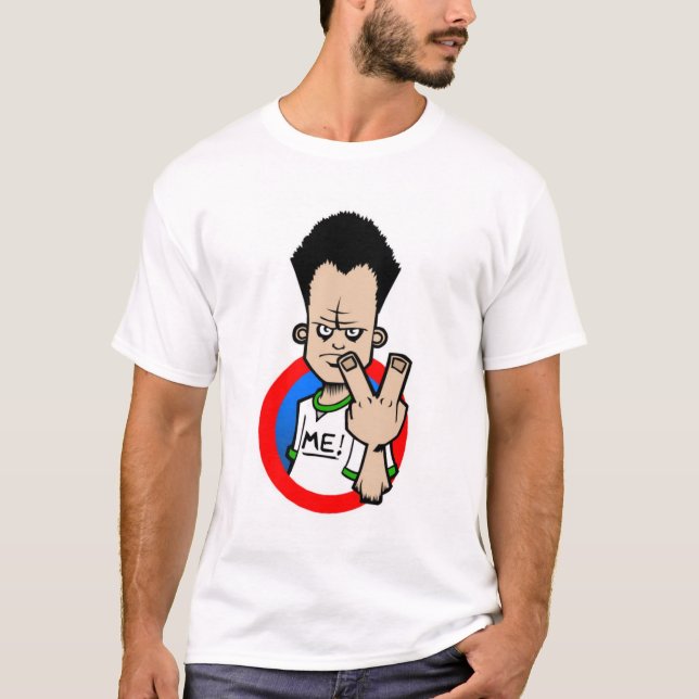 2 FINGERS TO YOU, SIR! T-Shirt (Front)
