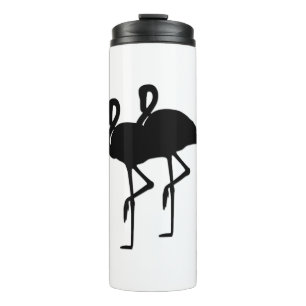 2 Flamingos Thermal Tumbler