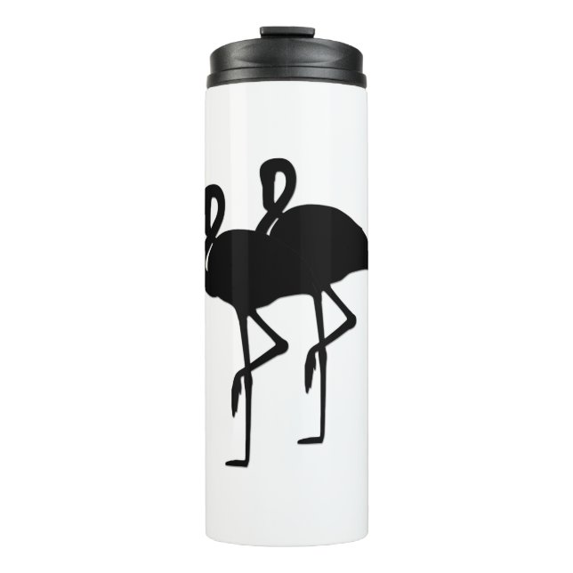 2 Flamingos Thermal Tumbler (Front)