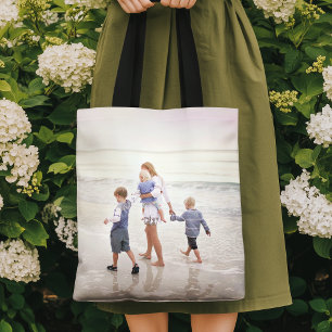 2 Full Photo Custom Image Upload Tote Bag