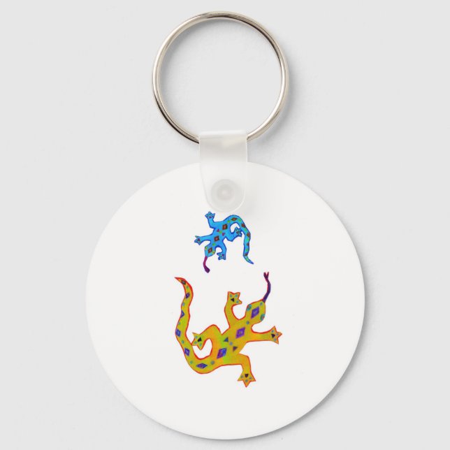 2 Geckos Keychain (Front)